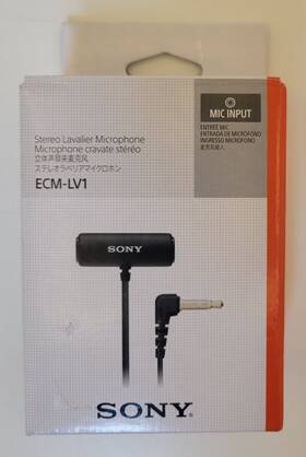Sony Ecm-lv1 Stereo Lavalier Microphone Mic Input