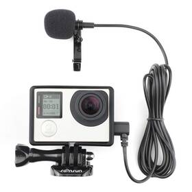 Soonsun 716670930911 Frame Mount Housing Case With External Lavalier Lapel Clip-on Microphone For