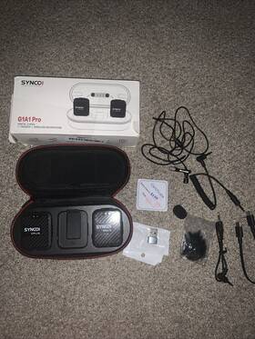 Synco G1a1 Wireless Lavalier Microphone G1 A1 Pro With Charging Case For Camera Vlog