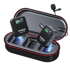 Synco G2a1 G2 A1 Pro 2.4g Wireless Lavalier Microphone With Charging Case For Camera