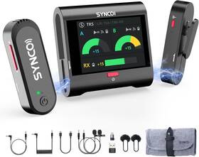 Synco G3pro G3 Pro Wireless Microphone With Touch Screen Noise Reduction For Camera