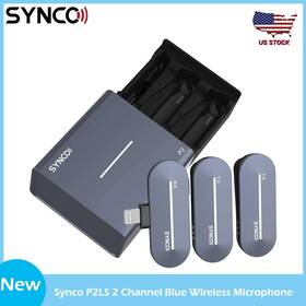 Synco P2sl 2.4ghz Wireless Lavalier Lapel Microphone For Iphone 15 14 13 12