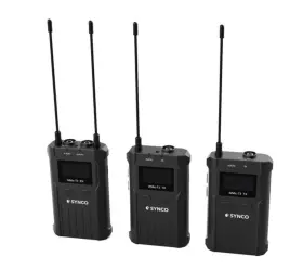 Sy-t3-wmic Synco Wmic-t3 Uhf 2-person Camera-mount Wireless Lavalier Microphone System Sy-t3-wmic Synco Wmic-t3 Uhf 2-person Camera-mount Wireless Lavalier Microphone System