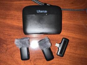 Ulanzi J12-2883 J12 Wireless Lavalier Microphone For Usb C Phone 2-in-1 Plug-play Mic