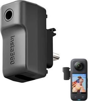 Us 744110802764 External Microphone Adapter For Insta 360 X3 Camera Type-c And 3.5mm Audio Port