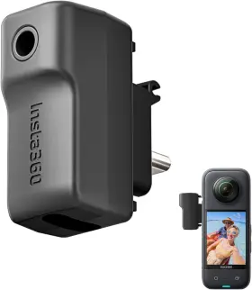 Us 744110802764 External Microphone Adapter For Insta 360 X3 Camera Type-c And 3.5mm Audio Port Us 744110802764 External Microphone Adapter For Insta 360 X3 Camera Type-c And 3.5mm Audio Port