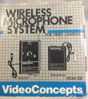 Video Concepts Wcm-100 Wireless Microphone System For Cameras And Camcorders