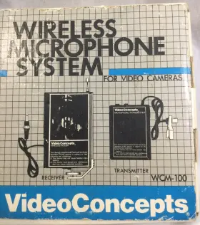Wcm-100 Video Concepts Wireless Microphone System For Cameras And Camcorders