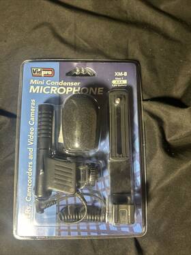 Vidpro 026127770831 Mini Condenser Microphone For Digital Slrs Video Cameras And Camcorders New
