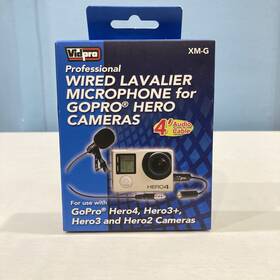 Vidpro 026127770886 Xm-g Pro Lavalier Microphone For Gopro Hero 2 3 4 Action Cameras
