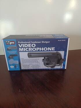 Vidpro 634563528949 Professional Condenser Shotgun Video And Broadcast Xy Microphone Kit For Camera
