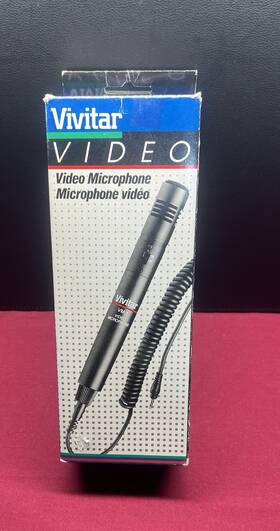 Vivitar 058051 Video Microphone Vm-1 #058051 Box Is Beat Up And Case New