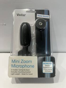 Vivitar 681066858776 Mini Zoom Camera Microphone - Universal -403 New