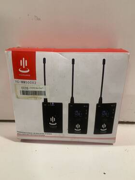 Yichuang Yc-wm500 20-channel Wireless Lavalier Lapel Microphone 2 Transmitter 1 Receiver
