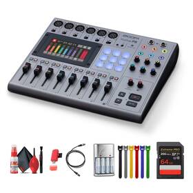 Zoom Zp8-ag2-1 Podtrak P8 Portable Podcast Recorder Extreme Pro 64gb Memory Card Bundle