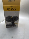 Deity V-mic D4 Duo Dual Cardioid Camera Microphone Vlog Shotgun No Cable Used. Price: $39.99.