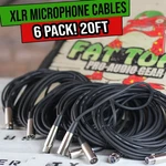 Xlr Microphone Cables 6 Pack - 20FT Wire Cord Studio Patch Mixer Pro Audio New. Price: $40.00.