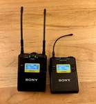 Sony UTX-B03 Transmitter & URX-P03 Receiver Wireless Microphone System Uhf Used. Price: $130.00.
