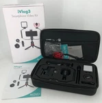 Movo IVLOG3 Smartphone Video Bundle VXR10-PRO Microphone Mini Tripod Led Light + Used. Price: $50.36.