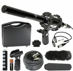 Vidpro XM-55 11" Condenser Shotgun Video Dslr Broadcast 13 Piece Microphone Kit Open. Price: $70.00.