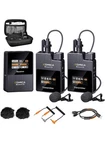 Comica BOOMX-D2 Wireless Lavalier Microphone, 2.4G Dual Lapel With Transmi Open. Price: $69.99.