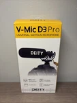Deity V-mic D3 Pro Super-cardioid Directional Shotgun Microphone With Shockmount Open. Price: $110.00.
