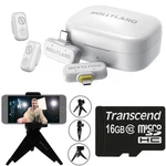 Hollyland Lark A1 Combo Wireless Microphone System For Mobile Devices Video Kit New. Price: $69.99.