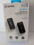 Boya XM6-S1 2.4GHZ Ultracompact Wireless Microphone System Transmitter&receiver New. Price: $49.99.