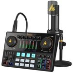 Podcast Equipment Bundle With Audio Interface And Xlr Condenser Microphone, Maon New. Price: $240.74.