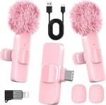 Pink Wireless Lavalier Microphone For Iphone & Android Mini Clip-on New. Price: $18.99.