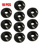 10 Pack 25FT Premium Xlr 3PIN Female Microphone Mixer Audio Cord Cable New. Price: $69.95.