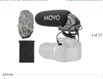 Movo Photo VXR3030 Supercardioid Condenser On-camera Shotgun Microphone New. Price: $35.00.