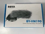 Boya BY-VM190P Super-cardioid Microphone 6" Shotgun Open. Price: $29.99.
