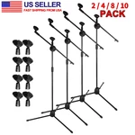 Microphone Stand Dual Clip Boom Arm Tripod Base Height Adjust 360 Rotating New. Price: $123.48.